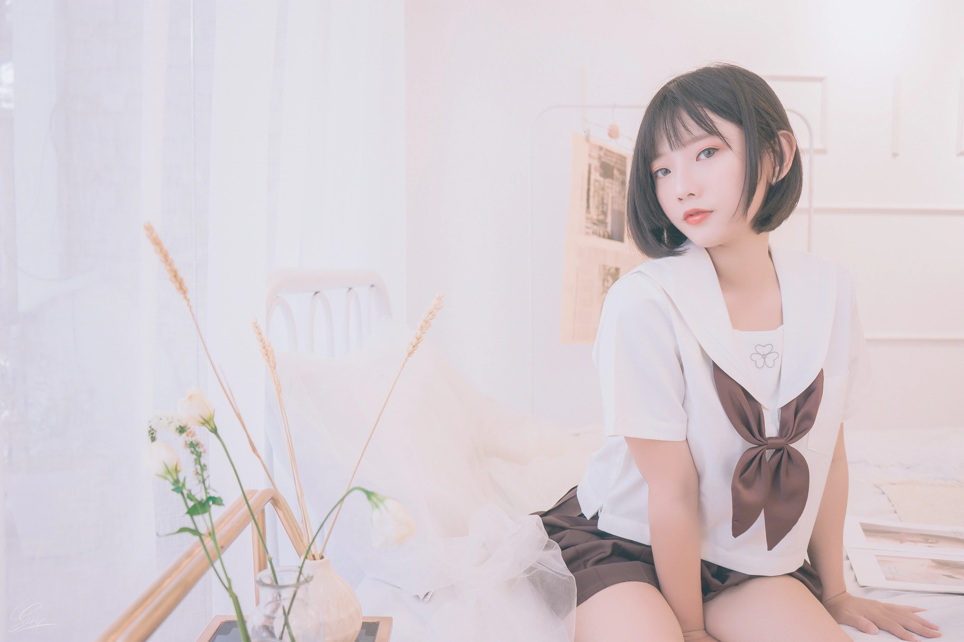 Messie Huang NO.004 Birthday Seifuku 0