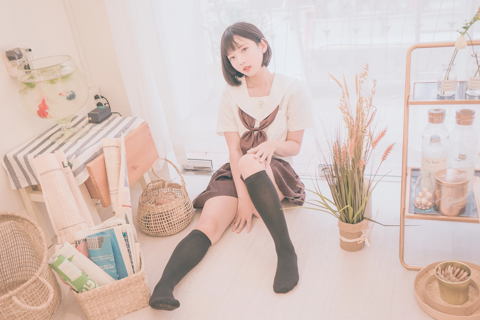 Messie Huang NO.004 Birthday Seifuku 1